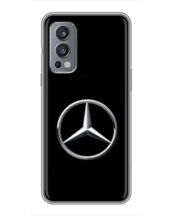 Чехол для OnePlus Nord 2 с картинкой «Mercedes классический лого»
