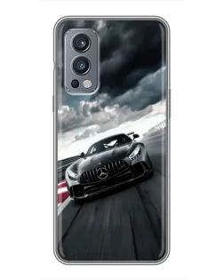 Чехол для OnePlus Nord 2 с картинкой «Гоночный Mercedes AMG»