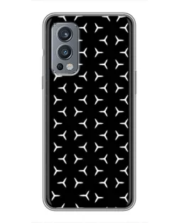 Чехол для OnePlus Nord 2 с картинкой «Mercedes паттерн звезд»