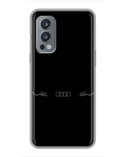 Чехол для OnePlus Nord 2 с картинкой «Audi — световой подпись» Чехол для OnePlus Nord 2 с картинкой «Audi — световой подпись»