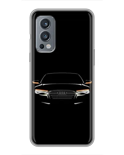 Чехол для OnePlus Nord 2 с картинкой «Audi — ночной контур» Чехол для OnePlus Nord 2 с картинкой «Audi — ночной контур»