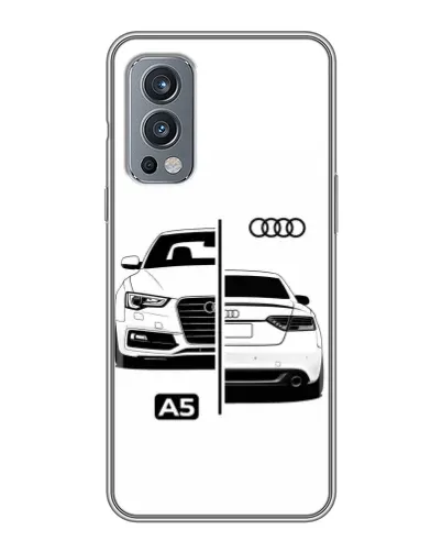 Чехол для OnePlus Nord 2 с картинкой «Audi — контрастный дизайн» Чехол для OnePlus Nord 2 с картинкой «Audi — контрастный дизайн»