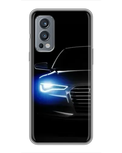 Чехол для OnePlus Nord 2 с картинкой «Неоновый взгляд Audi» Чехол для OnePlus Nord 2 с картинкой «Неоновый взгляд Audi»