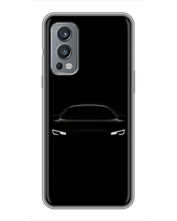 Чехол для OnePlus Nord 2 с картинкой «Взгляд Audi в темноте»