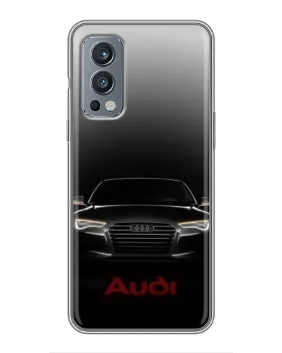 Чехол для OnePlus Nord 2 с картинкой «Audi — градиентный контур» Чехол для OnePlus Nord 2 с картинкой «Audi — градиентный контур»