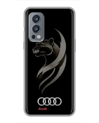 Чехол для OnePlus Nord 2 с картинкой «Графика — пантера и Audi» Чехол для OnePlus Nord 2 с картинкой «Графика — пантера и Audi»