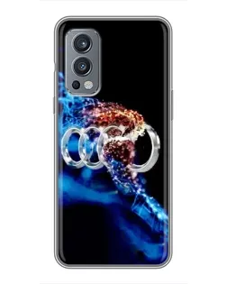 Чехол для OnePlus Nord 2 с картинкой «Энергия лого Audi»