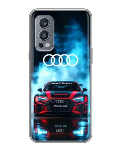 Чехол для OnePlus Nord 2 с картинкой «Audi Sport — неон» Чехол для OnePlus Nord 2 с картинкой «Audi Sport — неон»
