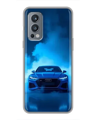 Чехол для OnePlus Nord 2 с картинкой «Audi — голубая энергия» Чехол для OnePlus Nord 2 с картинкой «Audi — голубая энергия»