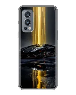 Чехол для OnePlus Nord 2 с картинкой «Ночной Lamborghini драйв» Чехол для OnePlus Nord 2 с картинкой «Ночной Lamborghini драйв»