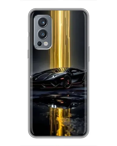 Чехол для OnePlus Nord 2 с картинкой «Ночной Lamborghini драйв»
