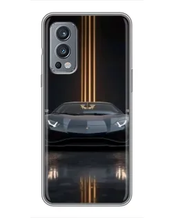 Чехол для OnePlus Nord 2 с картинкой «Lamborghini золотые линии» Чехол для OnePlus Nord 2 с картинкой «Lamborghini золотые линии»