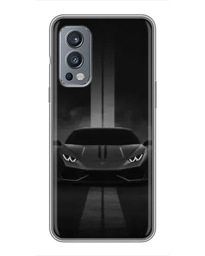 Чехол для OnePlus Nord 2 с картинкой «Lamborghini симметрия дорог»