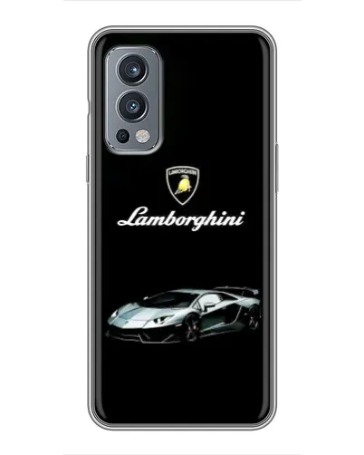 Чехол для OnePlus Nord 2 с картинкой «Логотип Lamborghini классика»