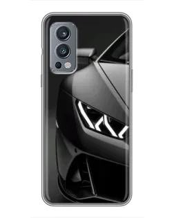 Чехол для OnePlus Nord 2 с картинкой «Lamborghini фары детализация» Чехол для OnePlus Nord 2 с картинкой «Lamborghini фары детализация»