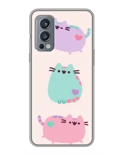 Чохол для OnePlus Nord 2 з картинкою «Pusheen тріо» Чохол для OnePlus Nord 2 з картинкою «Pusheen тріо»