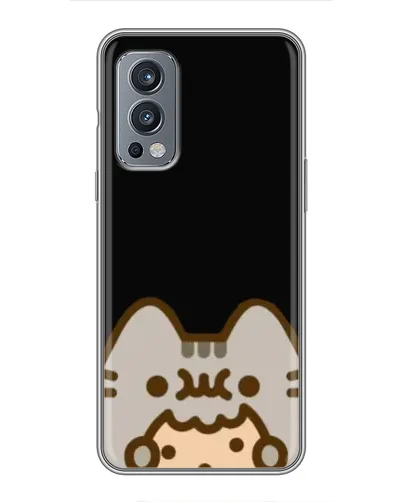 Чехол для OnePlus Nord 2 с картинкой «Пушин на черном» Чехол для OnePlus Nord 2 с картинкой «Пушин на черном»