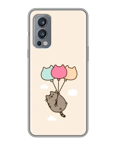 Чехол для OnePlus Nord 2 с картинкой «Пушин на шариках» Чехол для OnePlus Nord 2 с картинкой «Пушин на шариках»