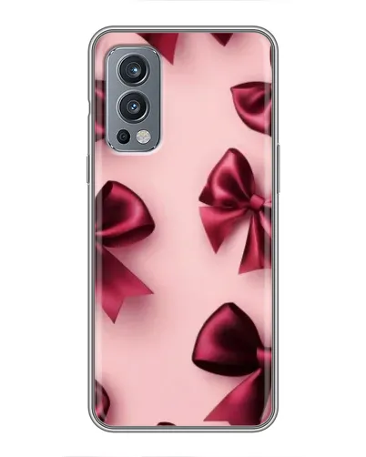 Чехол для OnePlus Nord 2 с картинкой «Бордовый атлас»