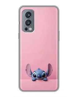 Чехол для OnePlus Nord 2 с картинкой «Stitch выглядывает»
