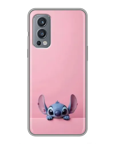 Чехол для OnePlus Nord 2 с картинкой «Stitch выглядывает» Чехол для OnePlus Nord 2 с картинкой «Stitch выглядывает»
