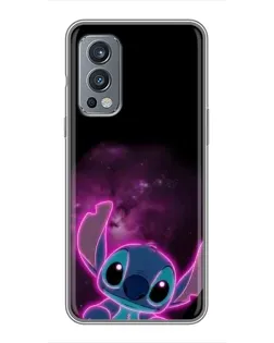 Чехол для OnePlus Nord 2 с картинкой «Неоновый Stitch»