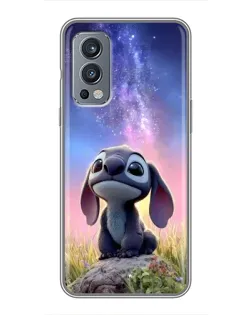 Чехол для OnePlus Nord 2 с картинкой «Стич на рассвете»