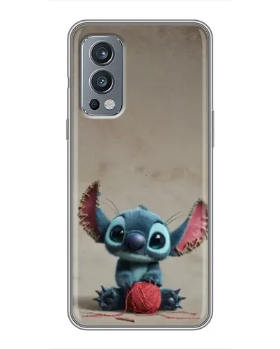 Чехол для OnePlus Nord 2 с картинкой «Стич на коричневом фоне» Чехол для OnePlus Nord 2 с картинкой «Стич на коричневом фоне»