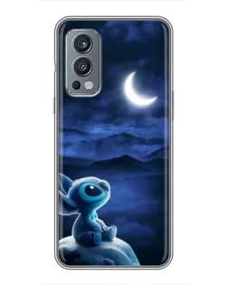 Чехол для OnePlus Nord 2 с картинкой «Лунная ночь Стича»