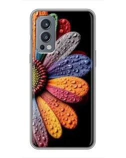 Чехол для OnePlus Nord 2 с картинкой «Радужный цветок» Чехол для OnePlus Nord 2 с картинкой «Радужный цветок»
