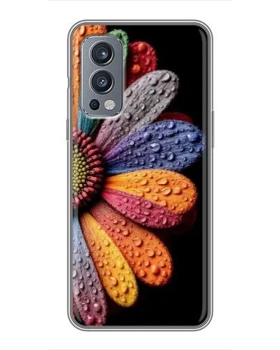 Чехол для OnePlus Nord 2 с картинкой «Радужный цветок»