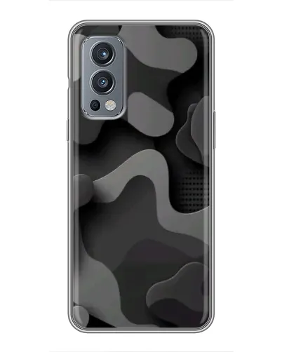 Чехол для OnePlus Nord 2 с картинкой «Темный абстрактный камуфляж» Чехол для OnePlus Nord 2 с картинкой «Темный абстрактный камуфляж»