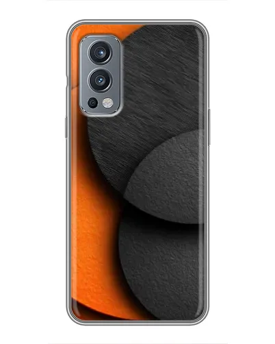 Чехол для OnePlus Nord 2 с картинкой «Геометрия оранжевых кругов» Чехол для OnePlus Nord 2 с картинкой «Геометрия оранжевых кругов»