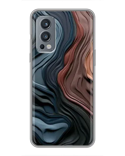 Чехол для OnePlus Nord 2 с картинкой «Цветные волны каньона» Чехол для OnePlus Nord 2 с картинкой «Цветные волны каньона»