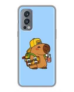Чехол для OnePlus Nord 2 с картинкой «Капибара на скейте» Чехол для OnePlus Nord 2 с картинкой «Капибара на скейте»