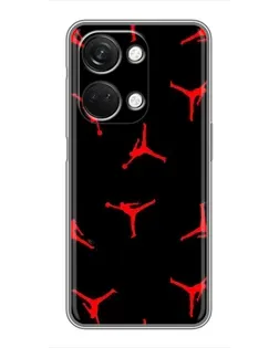 Чехол для OnePlus Nord 3 5G с картинкой «Jordan Red Pattern»