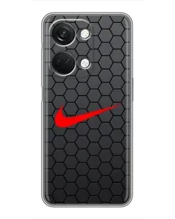 Чехол для OnePlus Nord 3 5G с картинкой «Nike — карбоновая сетка»