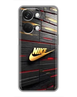 Чехол для OnePlus Nord 3 5G с картинкой «Золотой Nike на металле»