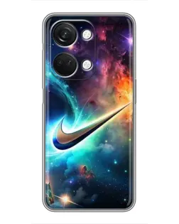 Чехол для OnePlus Nord 3 5G с картинкой «Космический Nike Swoosh»
