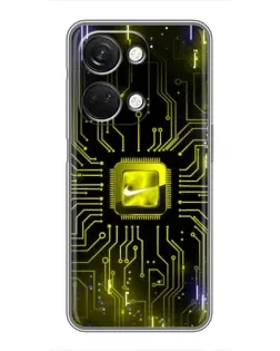 Чехол для OnePlus Nord 3 5G с картинкой «Nike — золотая искра»