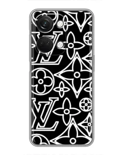 Чехол для OnePlus Nord 3 5G с картинкой «Черно-белый узор LV»