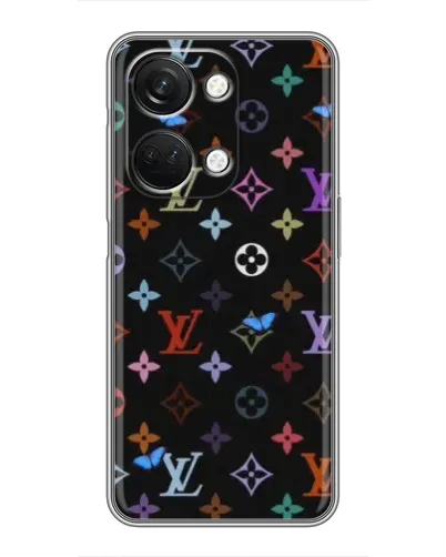 Чехол для OnePlus Nord 3 5G с картинкой «Цветная монограмма LV»