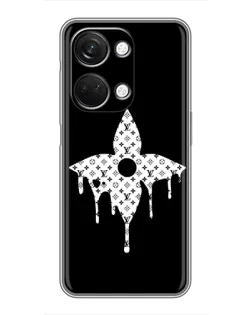 Чехол для OnePlus Nord 3 5G с картинкой «Цветочная монограмма»