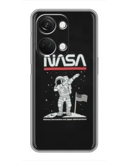 Чохол для OnePlus Nord 3 5G з картинкою «NASA — крокуємо по Місяцю»