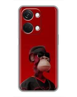 Чехол для OnePlus Nord 3 5G с картинкой «Bored Ape в красном»
