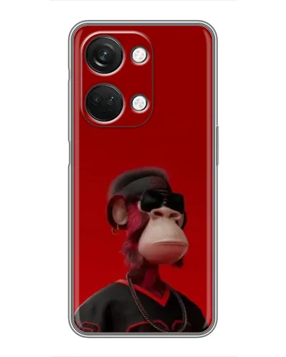 Чехол для OnePlus Nord 3 5G с картинкой «Bored Ape в красном»