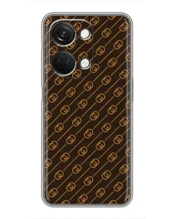 Чехол для OnePlus Nord 3 5G с картинкой «Gucci — золотые диагонали»
