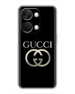 Чехол для OnePlus Nord 3 5G с картинкой «Gucci — золото на черном»