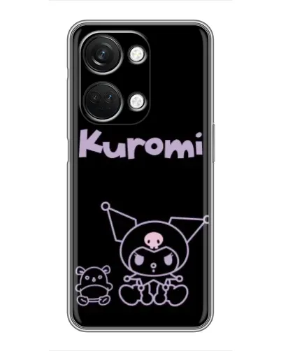 Чехол для OnePlus Nord 3 5G с картинкой «Kuromi — черный минимализм»