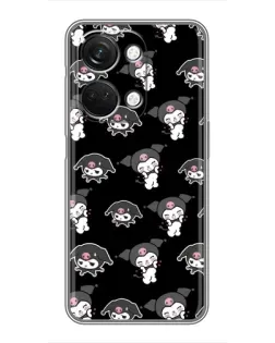 Чехол для OnePlus Nord 3 5G с картинкой «Черный паттерн Kuromi»